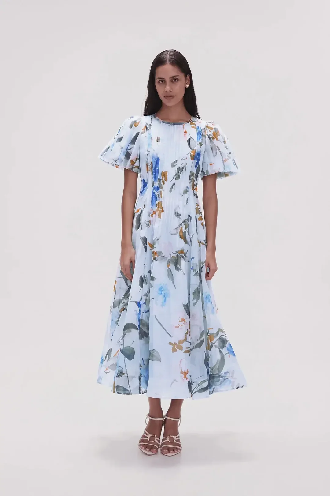 Nova Pleated Midi Dress