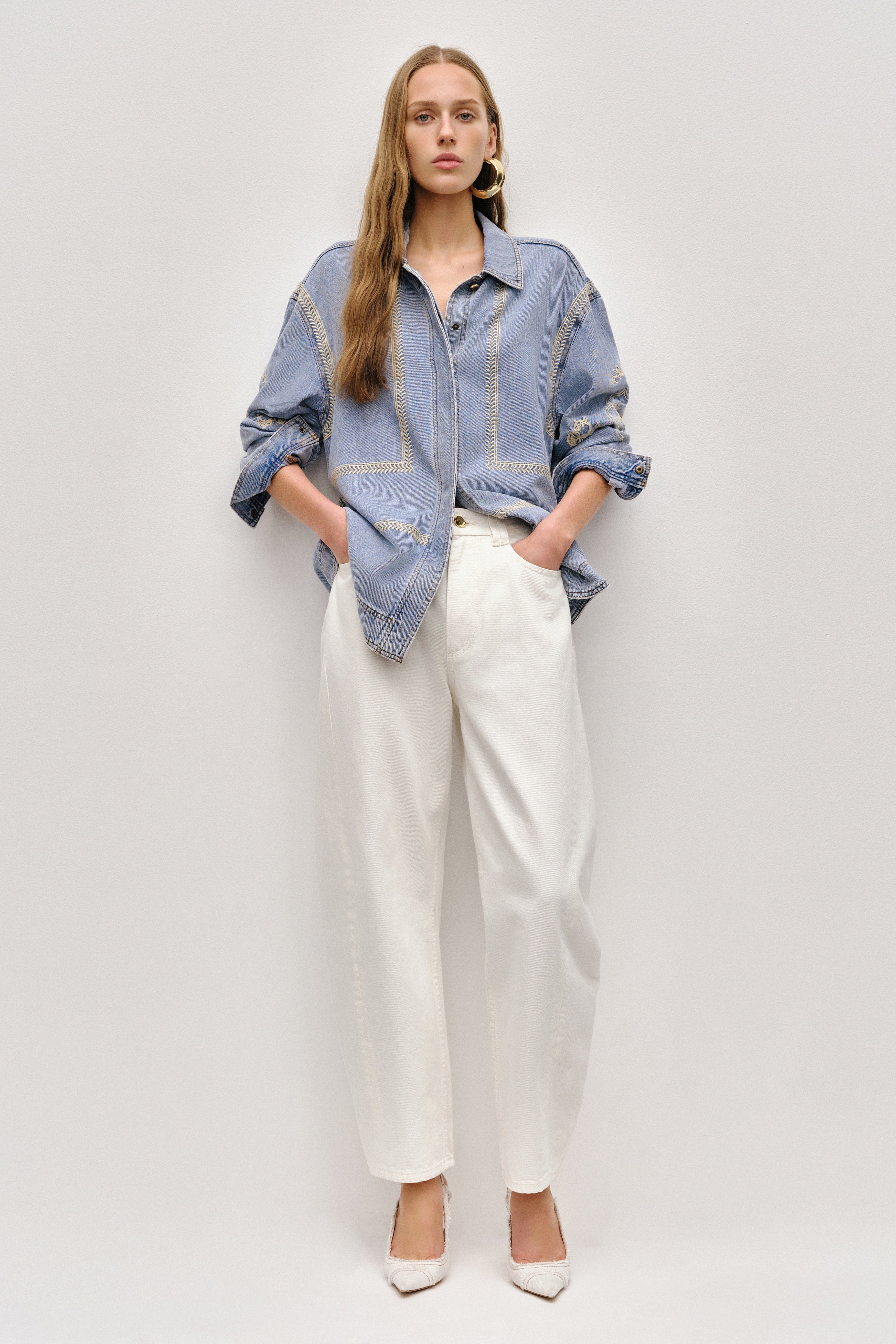 Lotus Denim Shirt