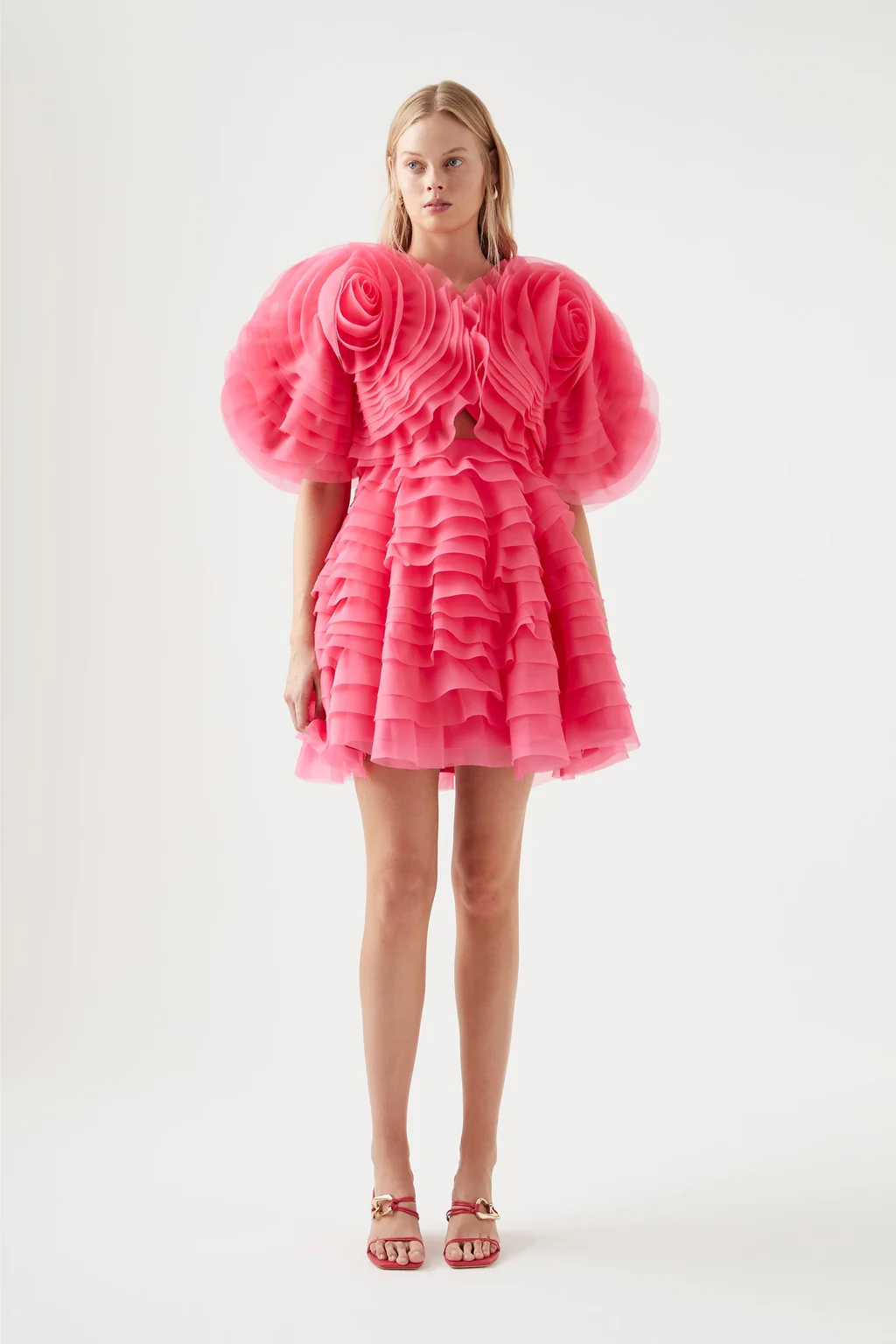 Amour Ruffle Mini Dress