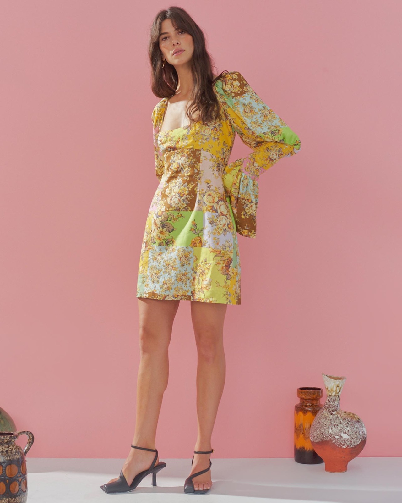 Matilde Puff Sleeve Mini Dress
