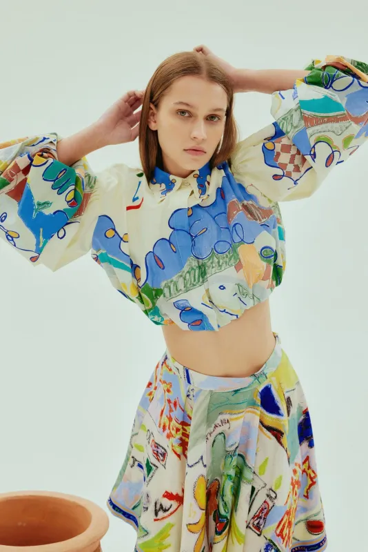 Nadia Cropped Shirt