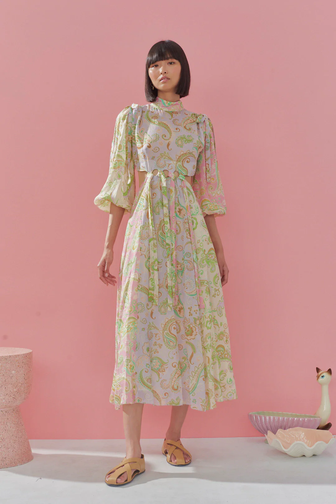 Marta Cut Out Midi Dress
