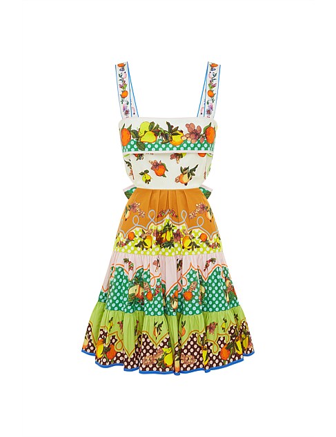 Lemonis Cut Out Mini Dress