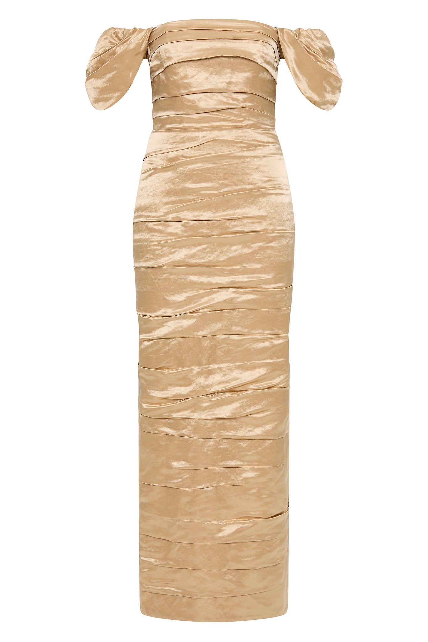 Zara Gathered Midi Dress