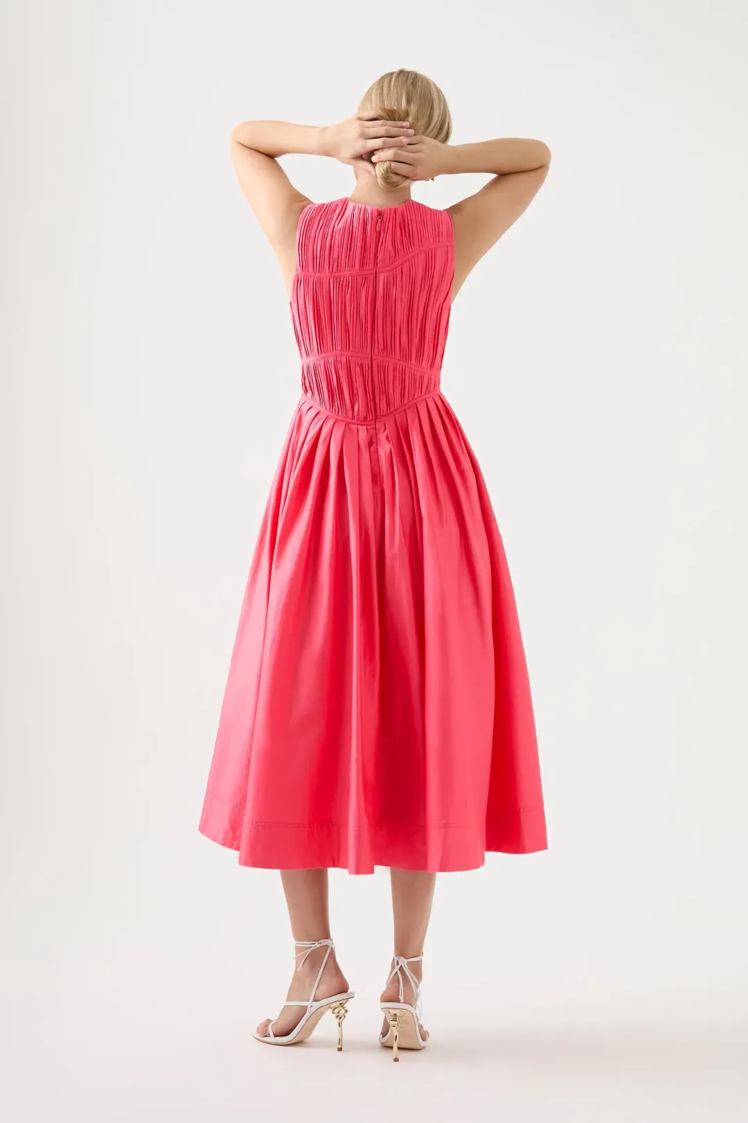 Nya Gathered Midi Dress