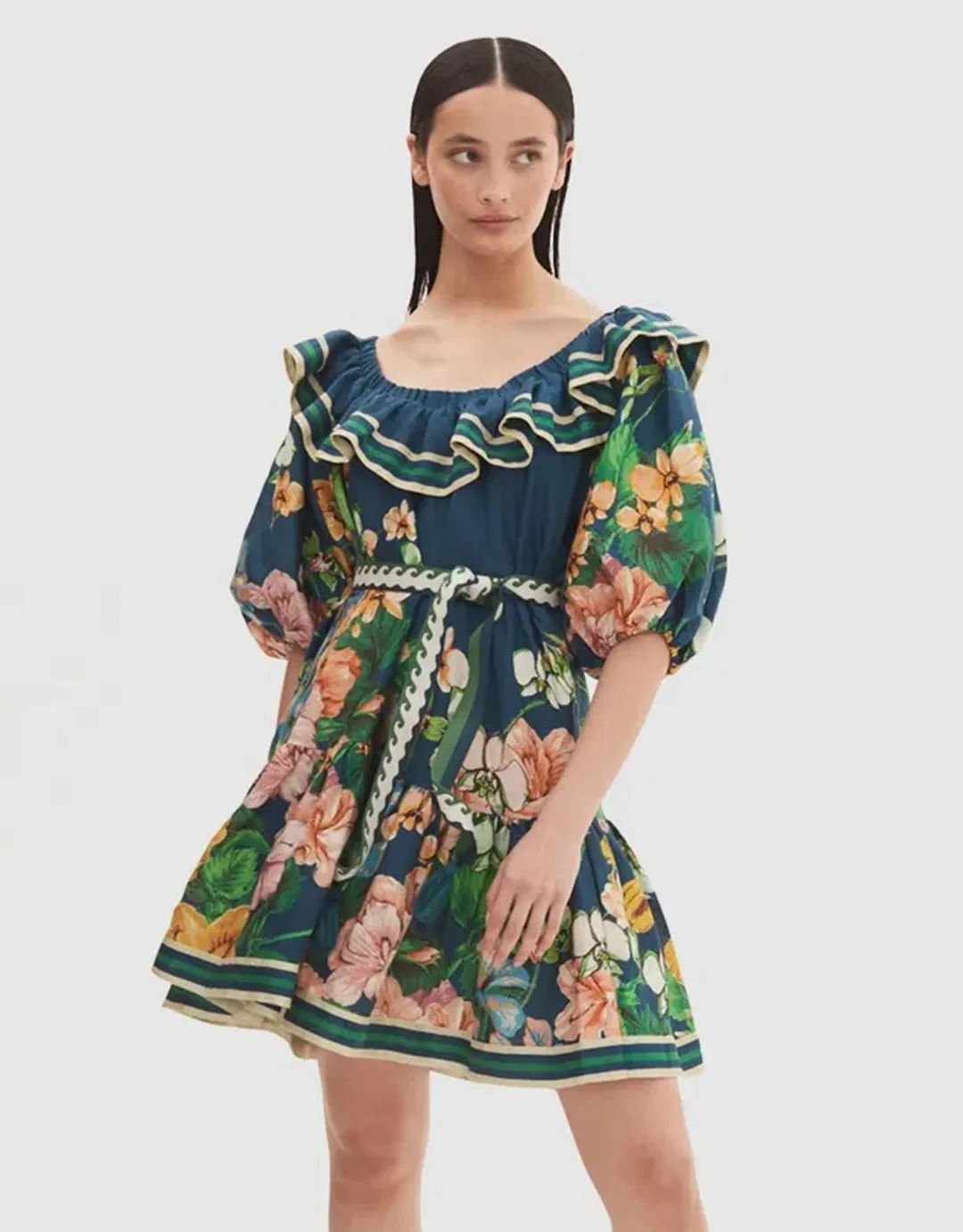 Lyla Frill Neck Mini Dress