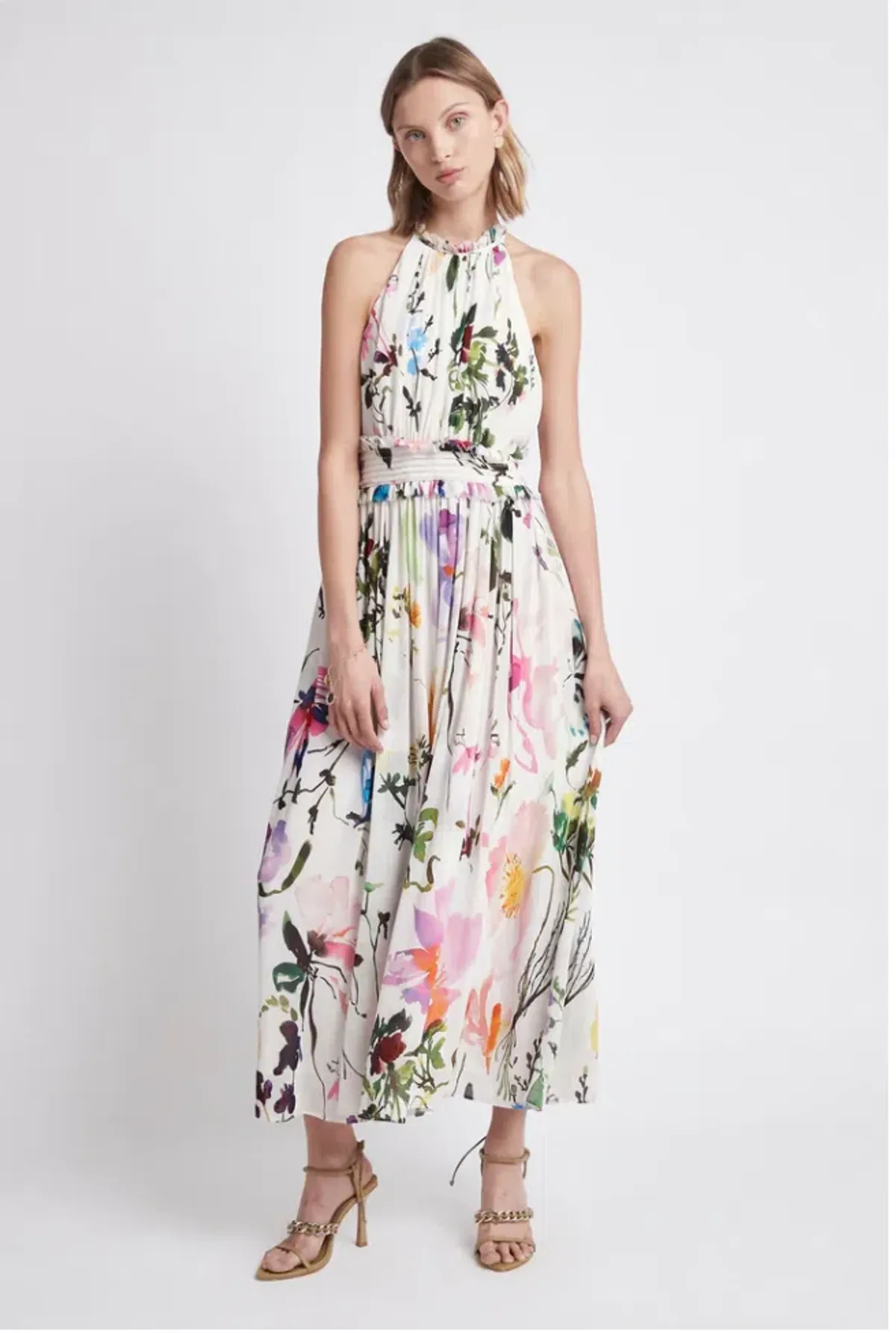 Introspect High Neck Midi Dress