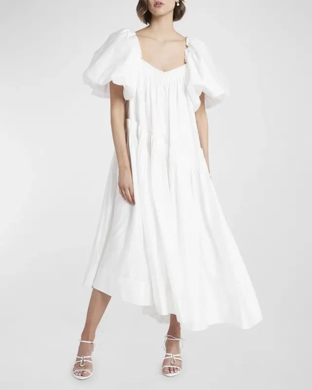 Severine Smock Midi Dress