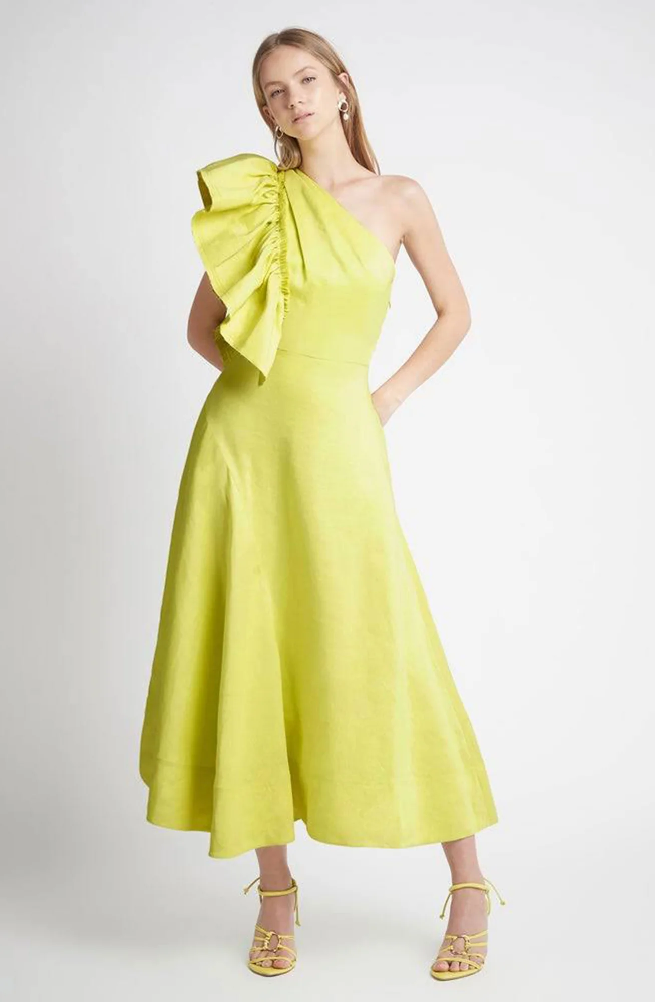 Bonjour Asymmetric Midi Dress