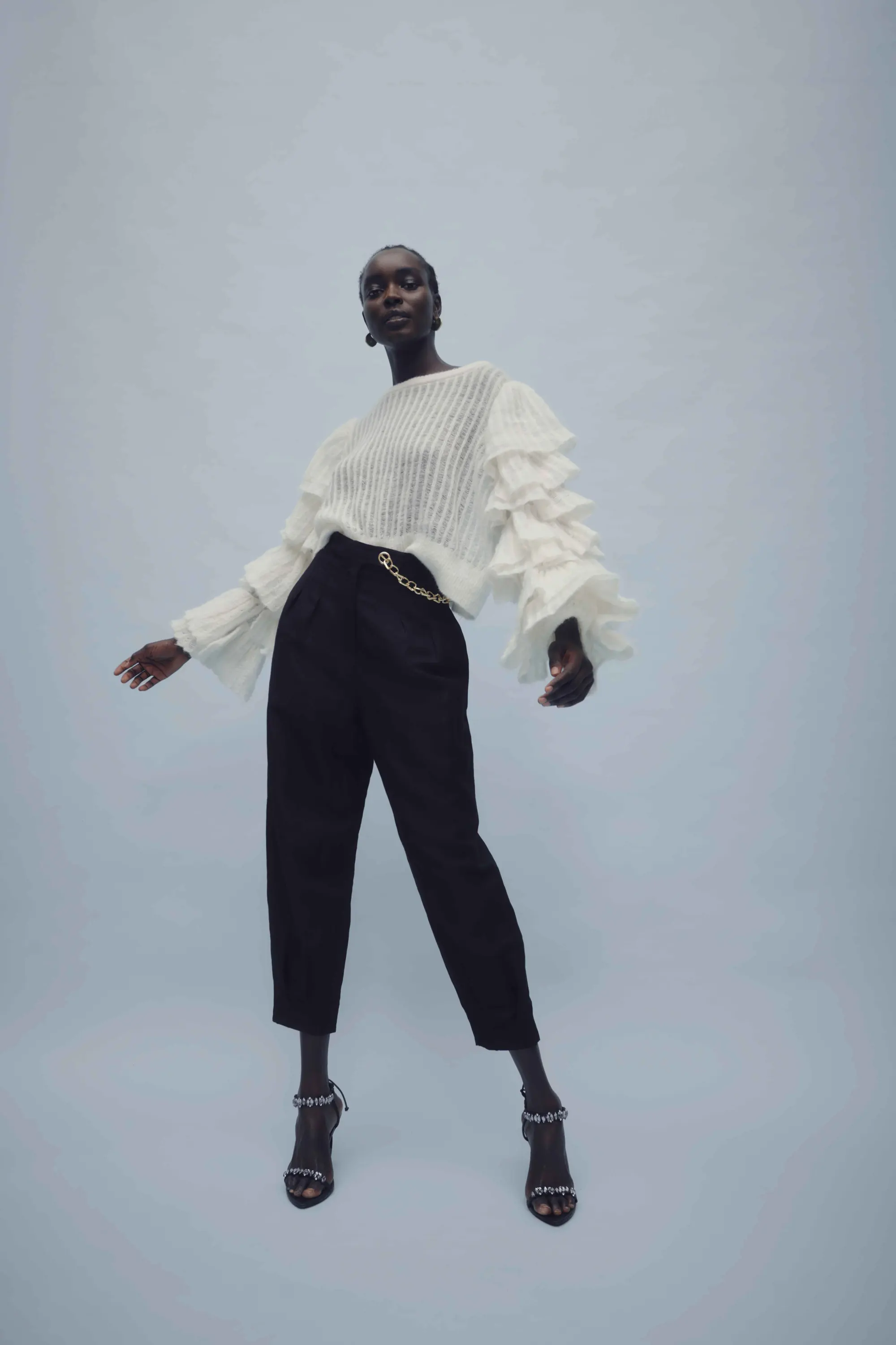 Clemence Frill Knit Jumper