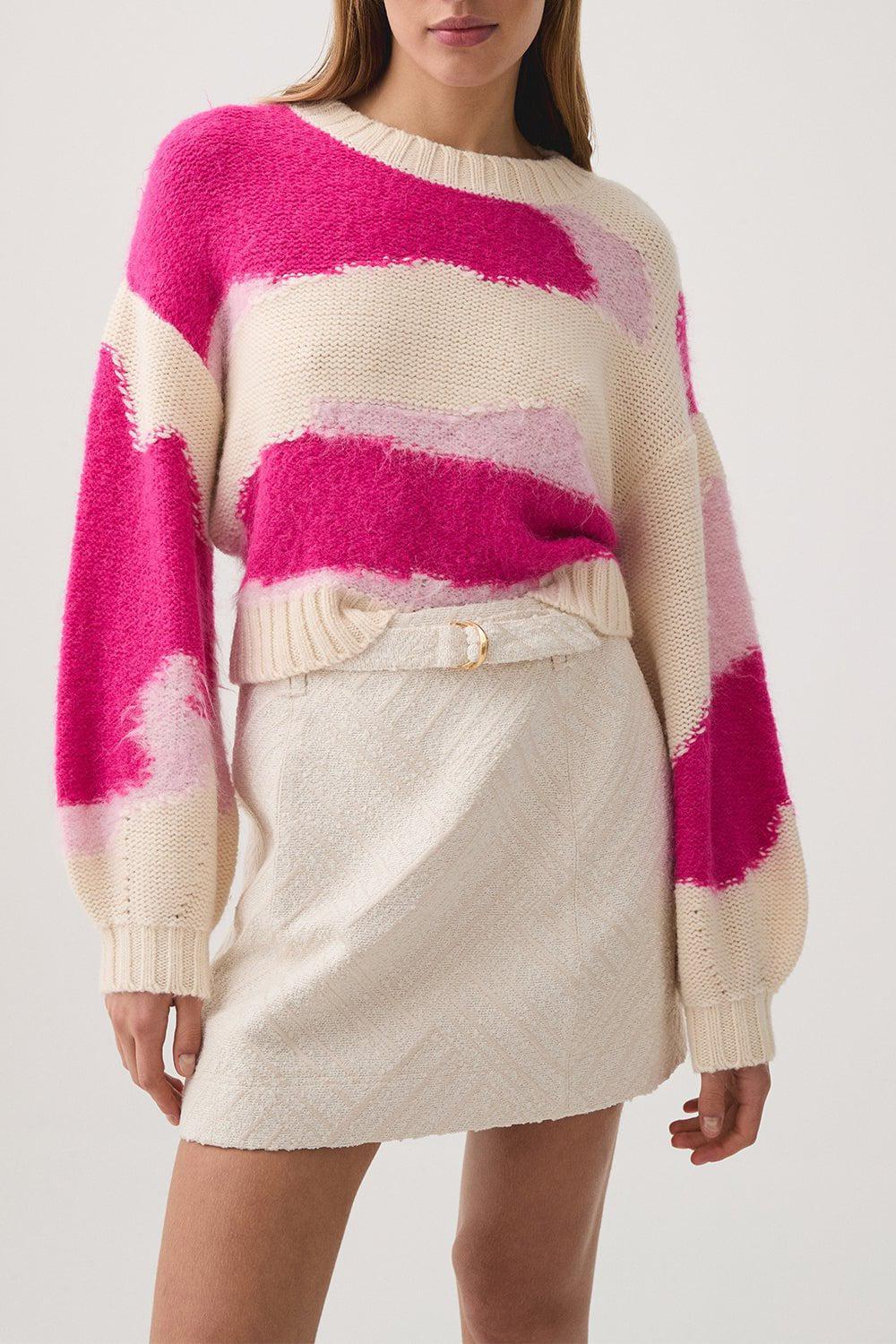 Enfold Jacquard Knit Sweater