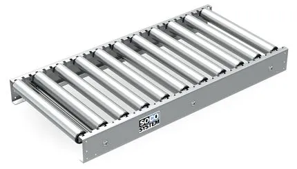 Roller conveyors with Ø 1 7/8 steel rollers