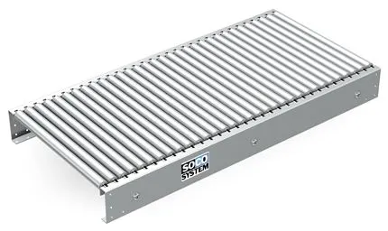 Roller conveyors with Ø 1 1/8 aluminum rollers