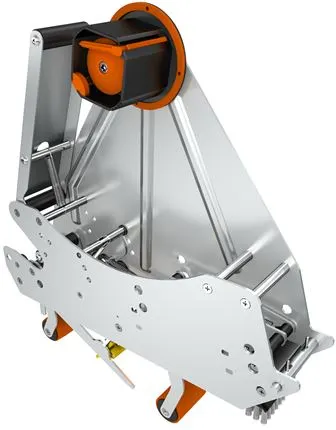 Tape dispensers for case sealers - infeed from the left