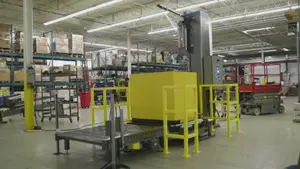 Main view of 3300-A Conveyorized A-Arm Automatic Pallet Wrapper