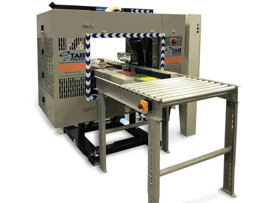 Tape dispensers for case sealers - infeed from the right