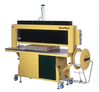 RQ-8CR/FB Belt-Driven Conveyor Table Top Strapping Machine