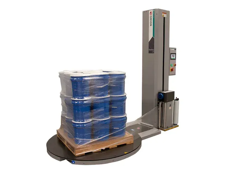 Main view of Orion Sentry LP stretch wrapping system