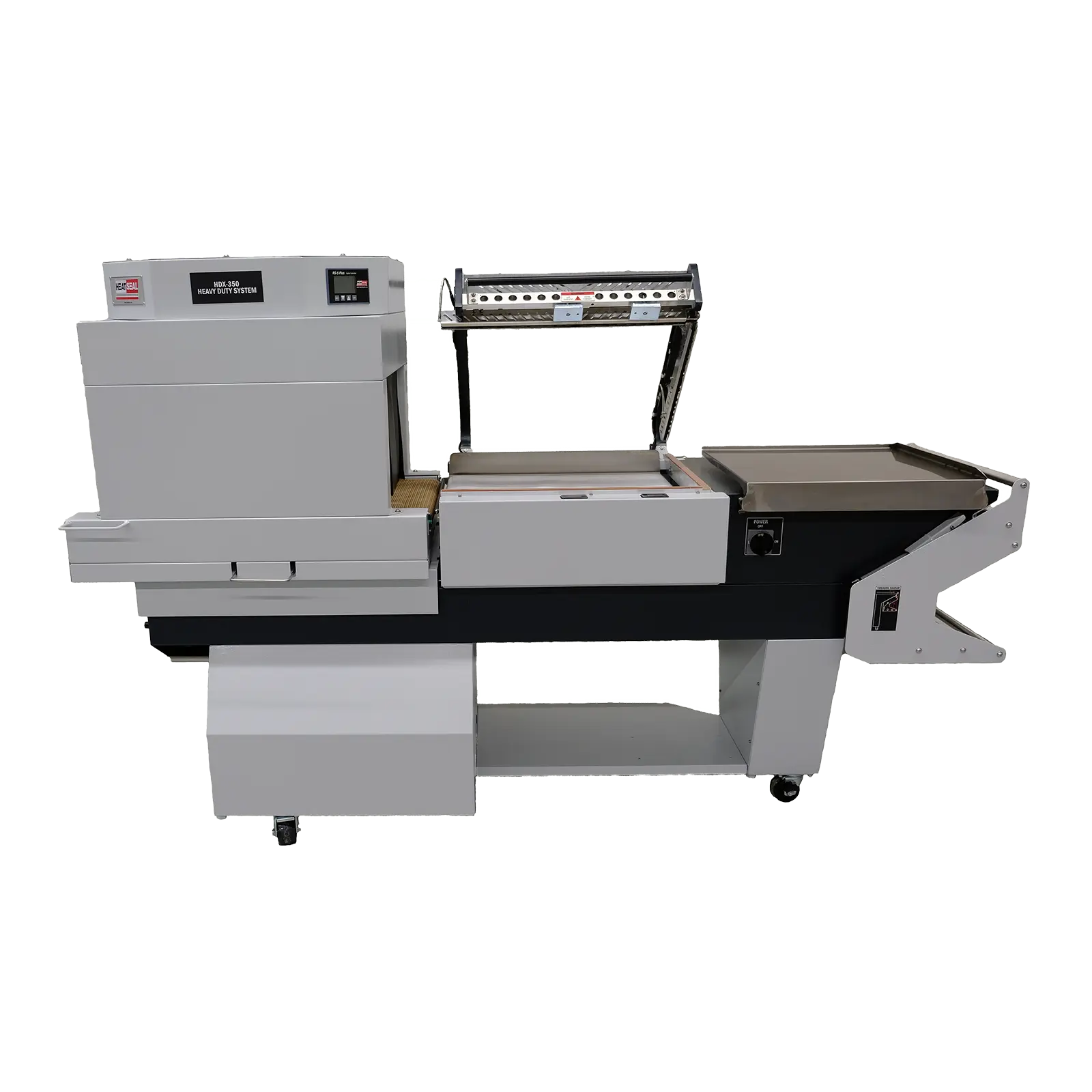 Main view of HDX350 heavy duty combo shrink machine