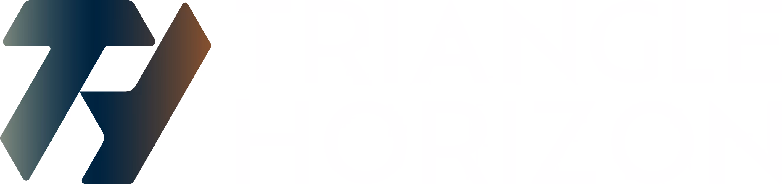 logo Triangle Horizon blanc