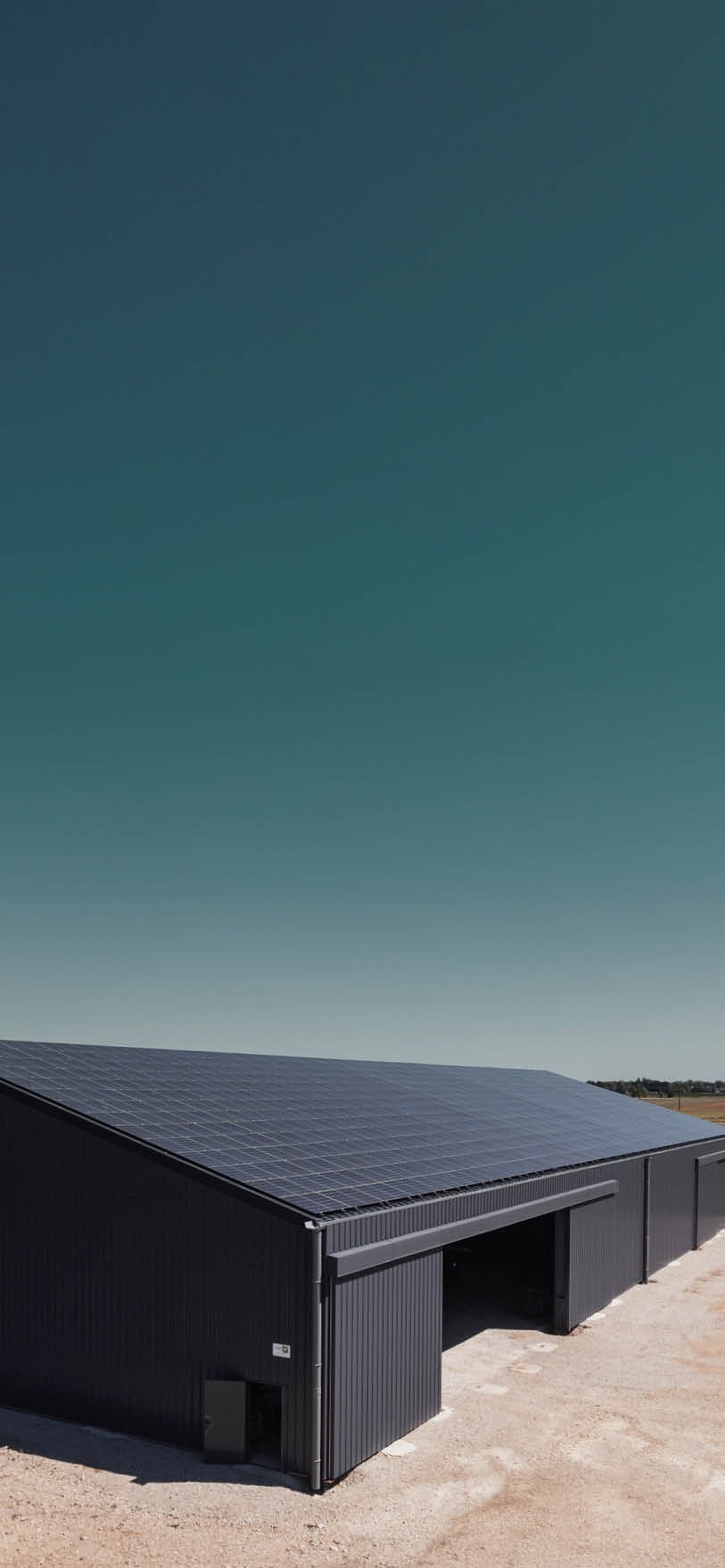 Bâtiment solaire réalisé par Triangle Horizon