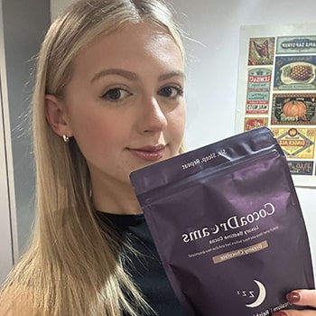 Customer, Alena, with CocoaDreams Pouch