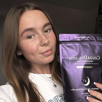 Customer, Beth, with CocoaDreams Pouch