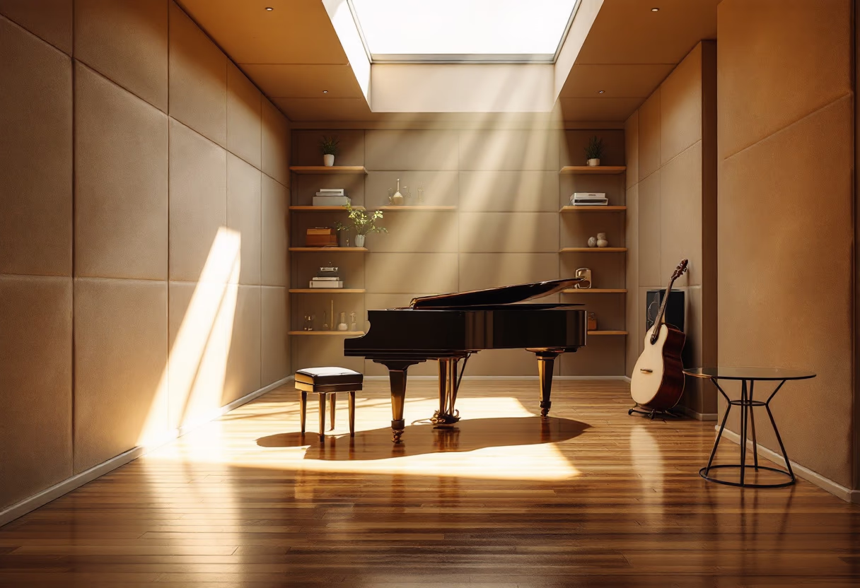 image of soundproof studio room