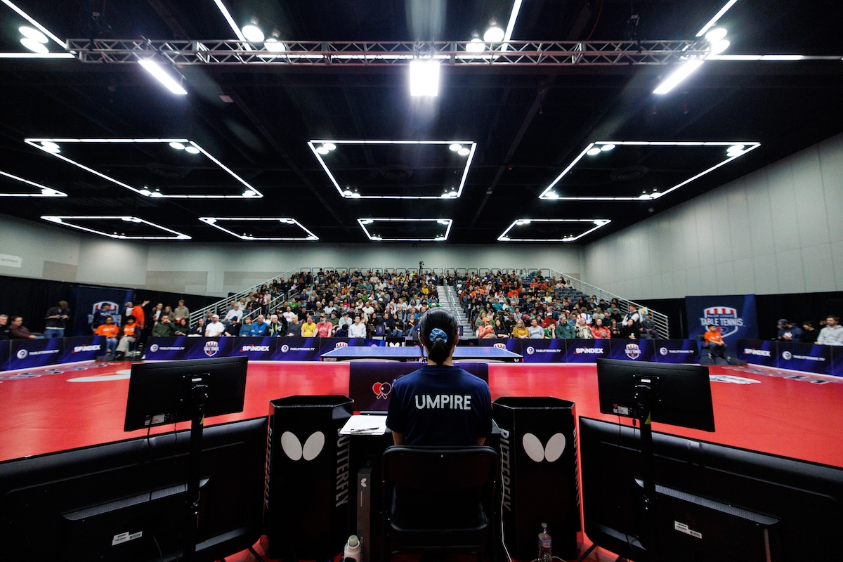 MLTT umpire and crowd at a live event