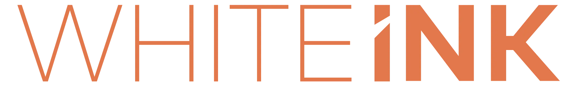 Logo White Ink - Orange
