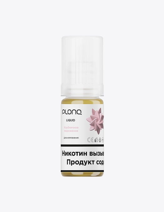 Plonq Liquid. Жидкость Плонк со вкусом "Клубничное мороженое"