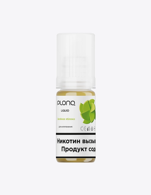 Plonq Liquid. Жидкость Плонк со вкусом "Зеленое яблоко"