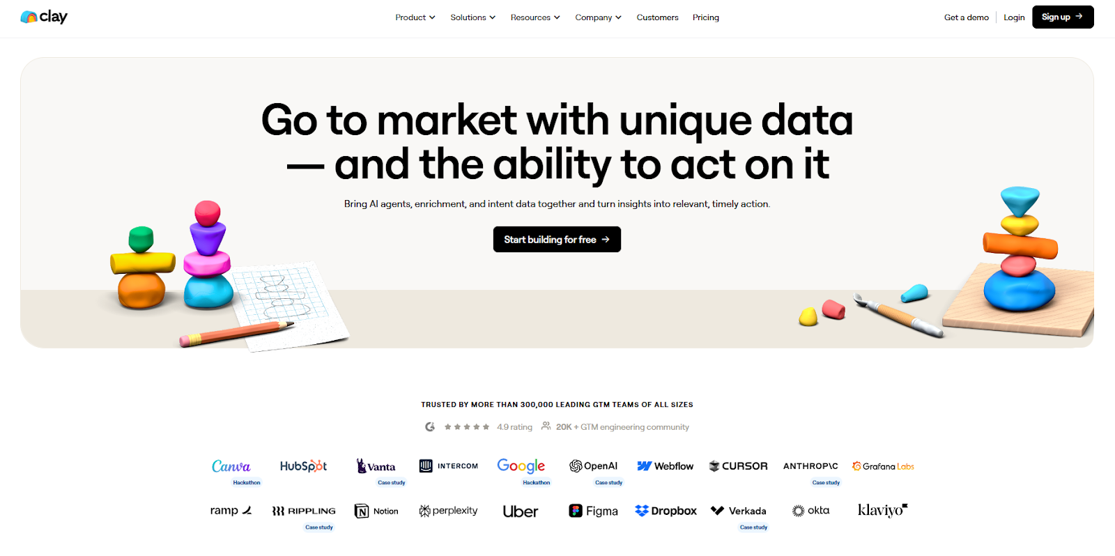 Clay for lead enrichment & GTM intelligence