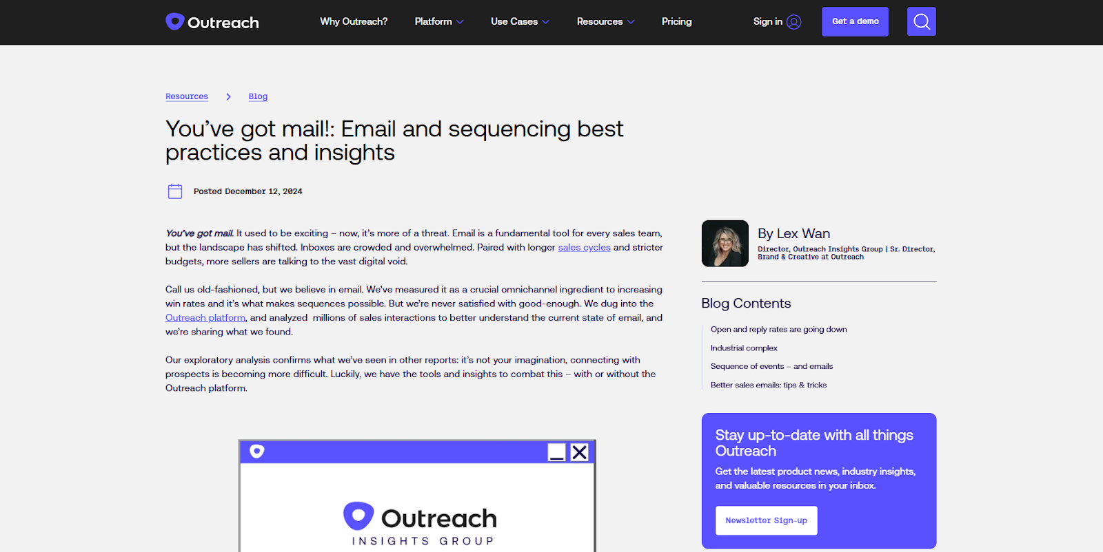 Outreach.io for email sequencing & follow-ups