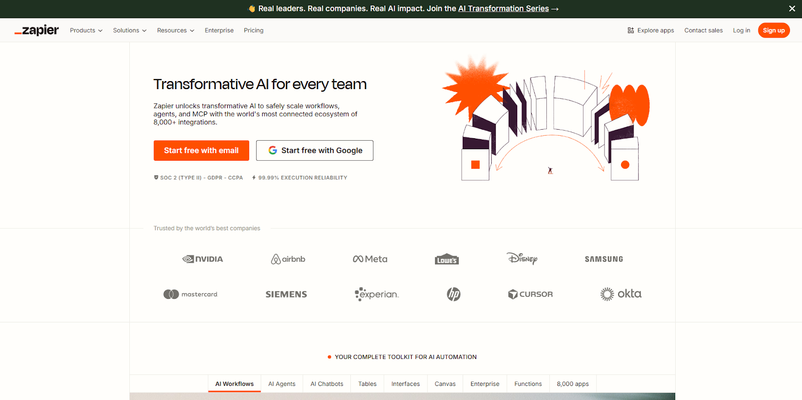 Zapier for workflow automation & system glue
