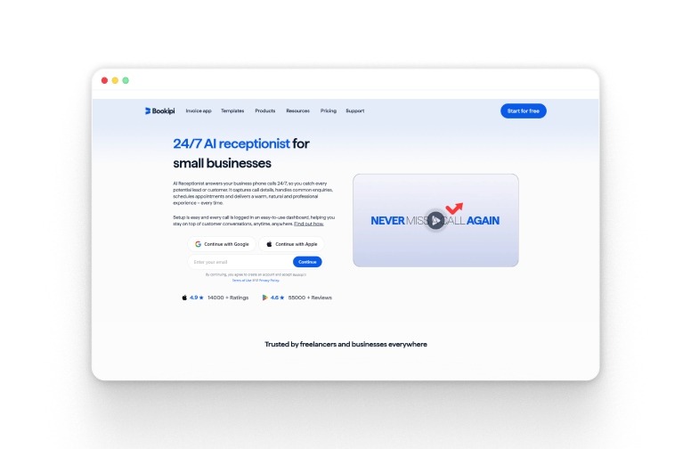 Bookipi AI Receptionist