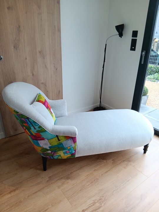 Meridienne crapaud assortie