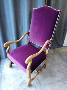 Fauteuil Louis XIII os de Mouton