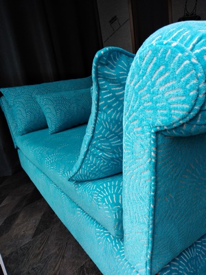 récamier , détail passepoil