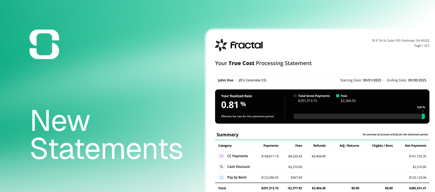 Financial statement highlighting aggregate fee percentage