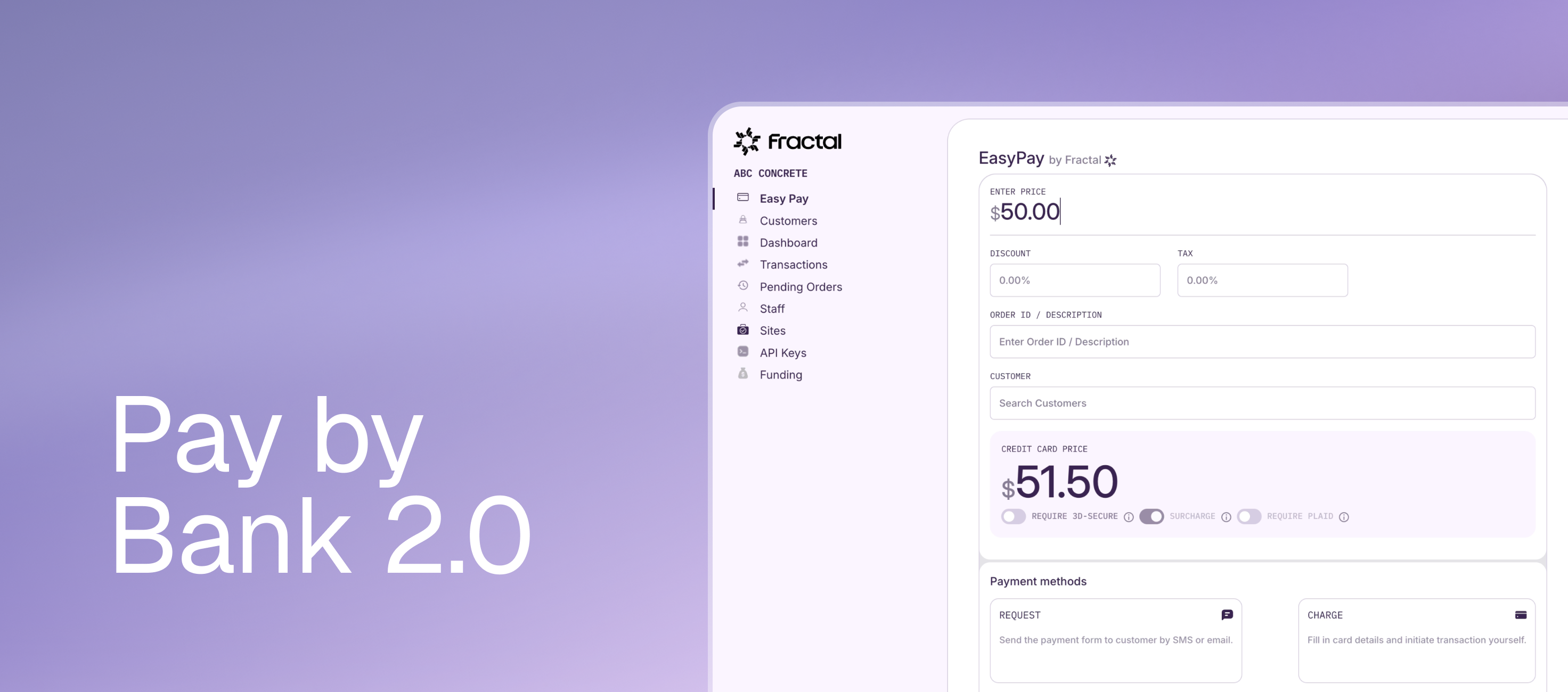 Pay by Bank 2.0 Dashboard