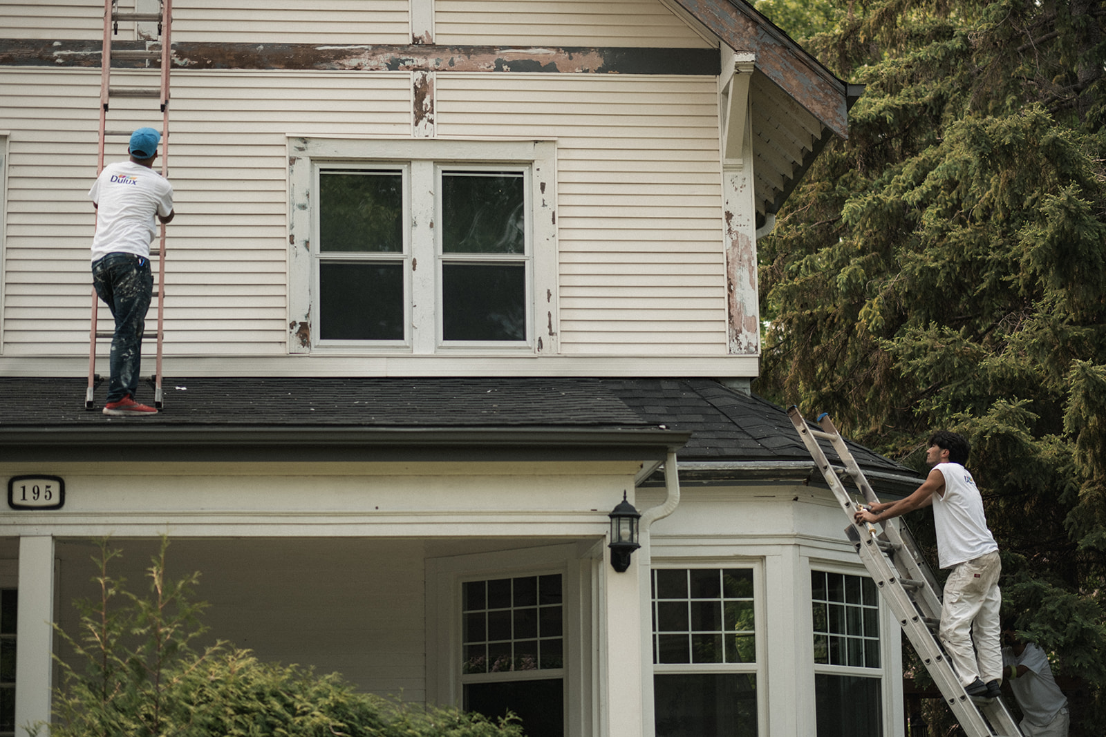 Exterior house painting, professional facade renovation