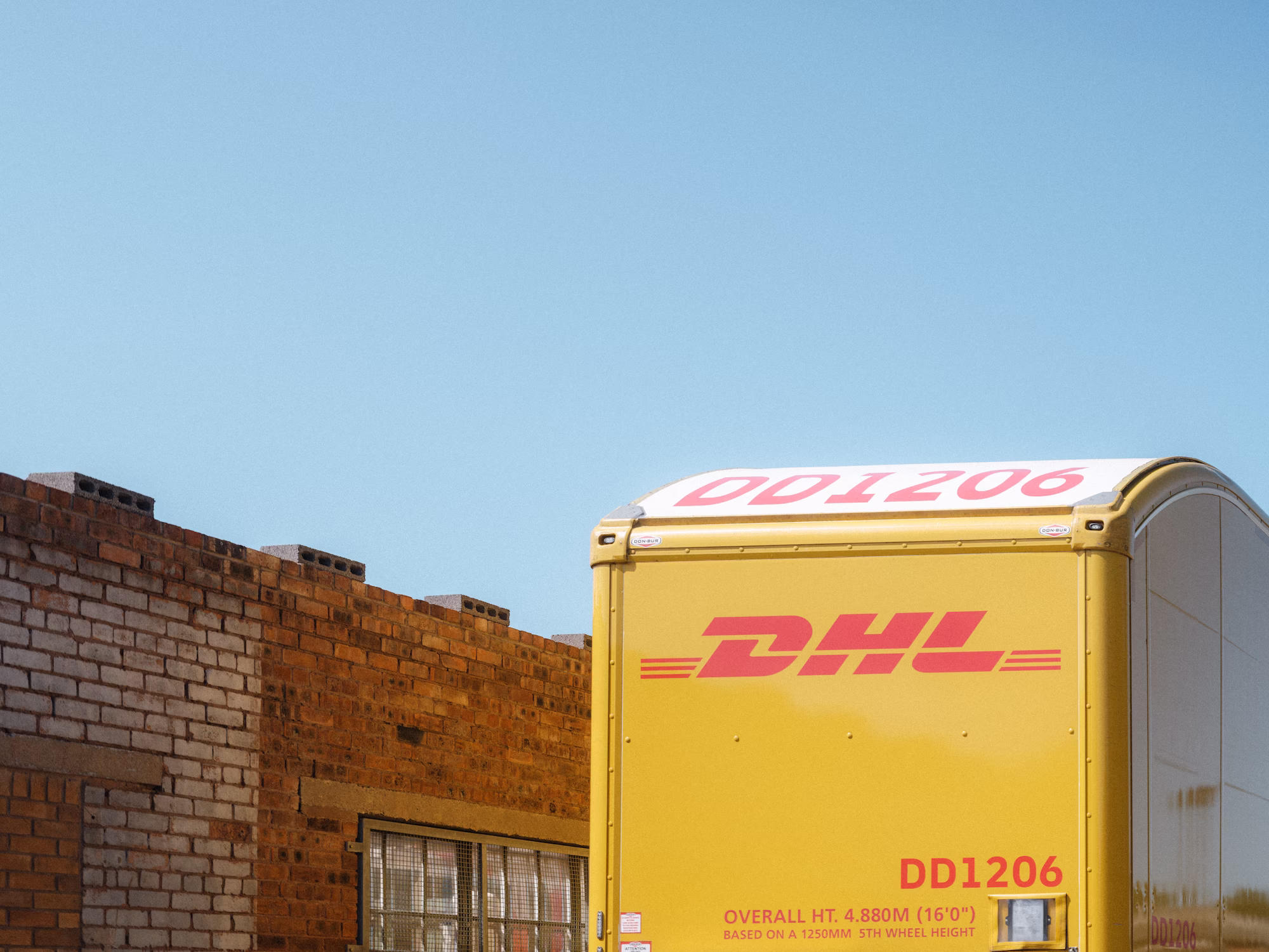 A restored DHL trailer by WCC.