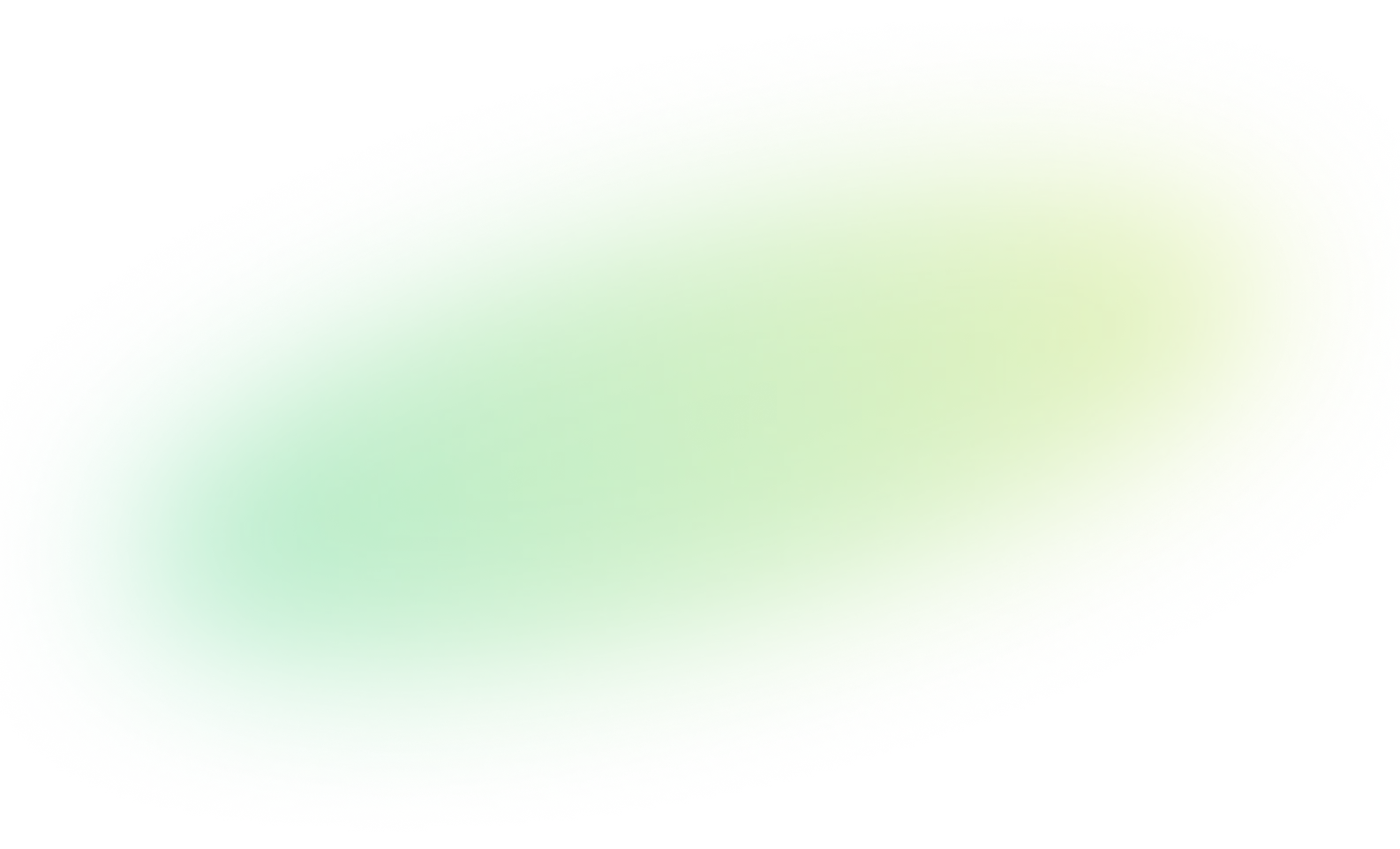 Green elliptical gradient with bright center fading to darker edges on black background.