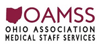 Ohio Association of Medical Staff Services logo featuring the outline of the state of Ohio