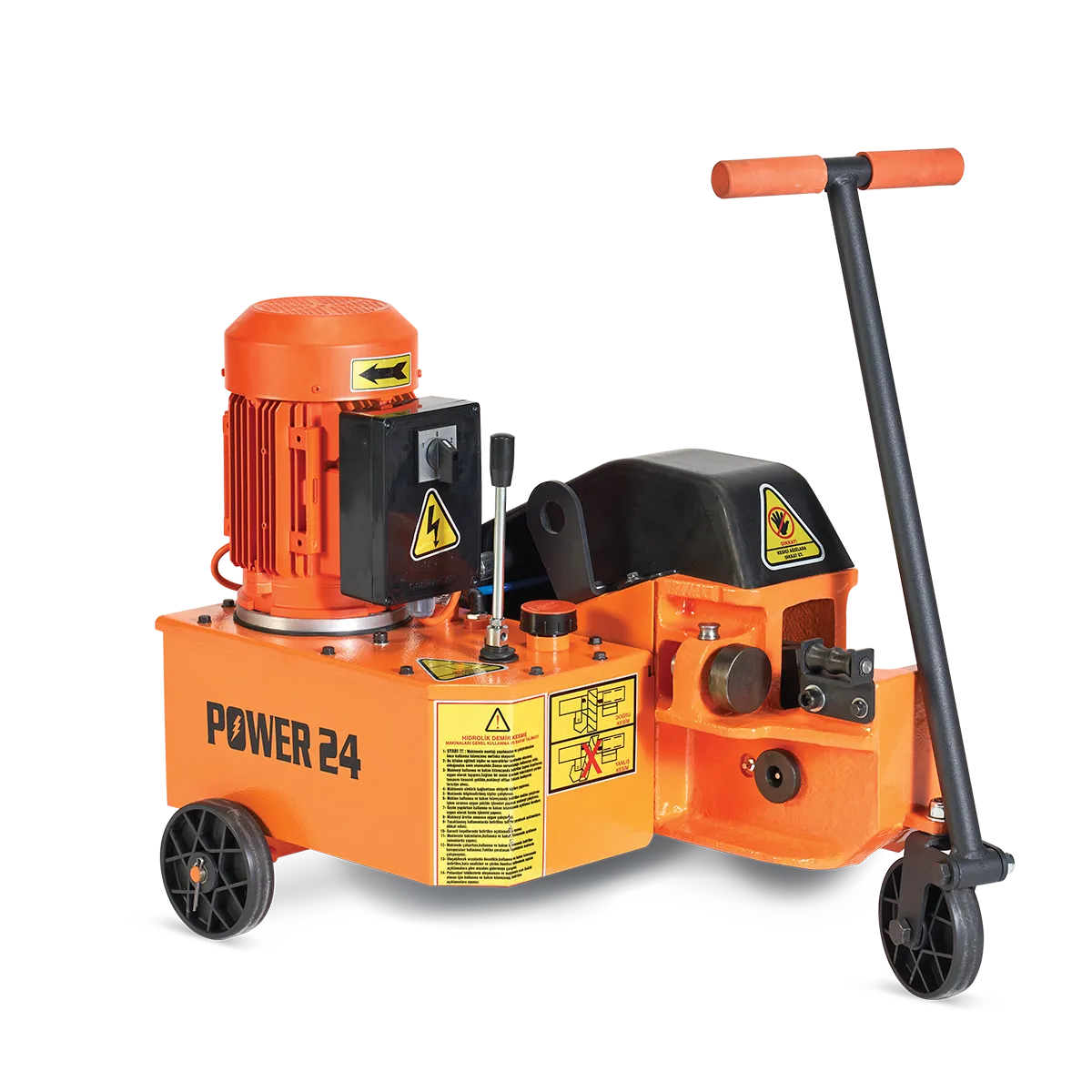 The GMS Power 24 portable iron cutting machine is compact and suitable for use in the field.