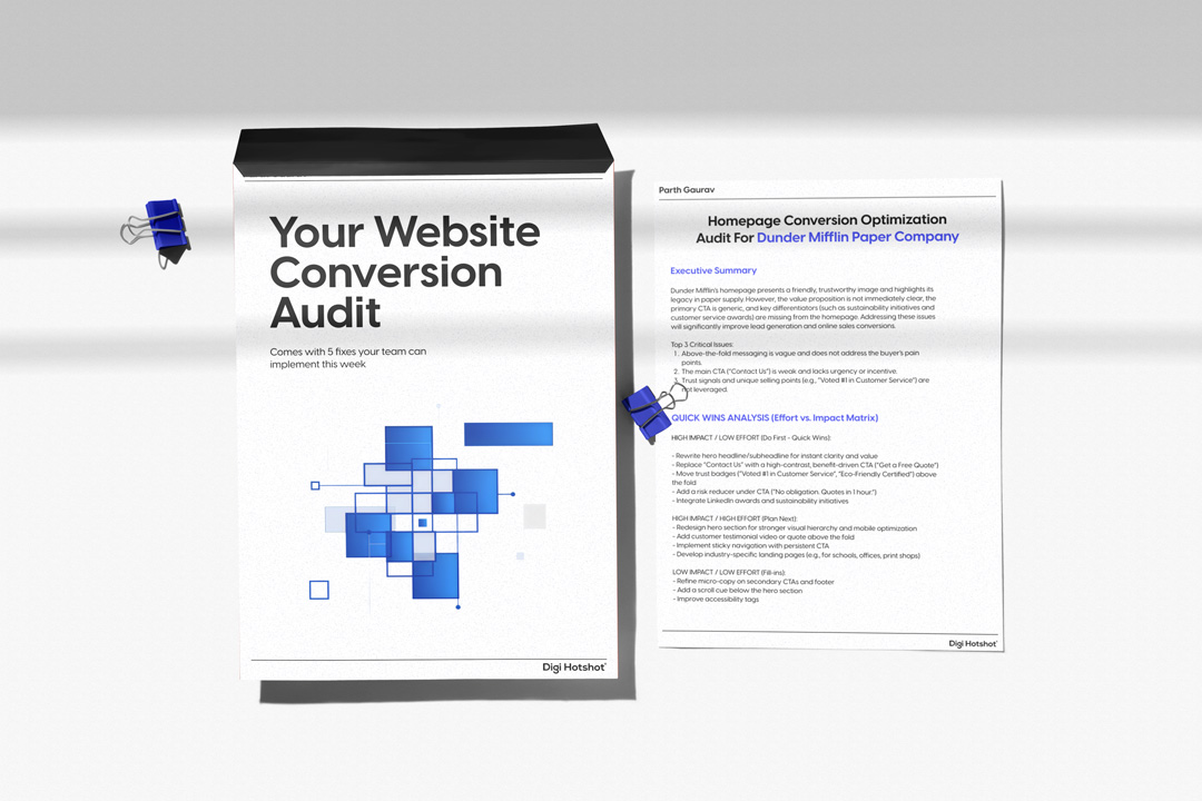 Free Website Audit by Digi Hotshot, a Webflow Development Agency