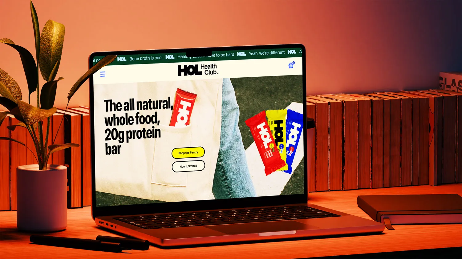 HOL webflow website mockup