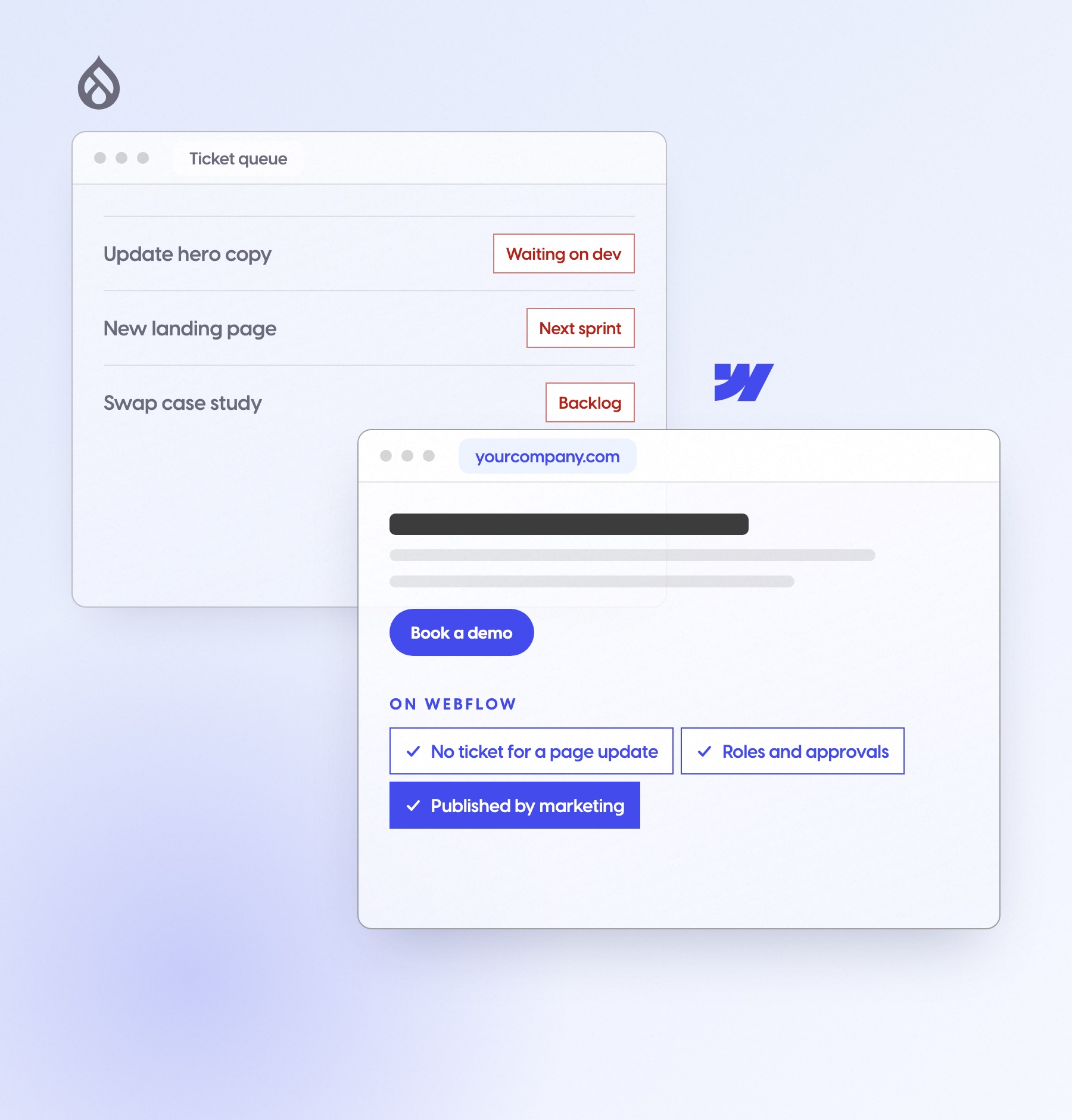 Drupal site moving to Webflow