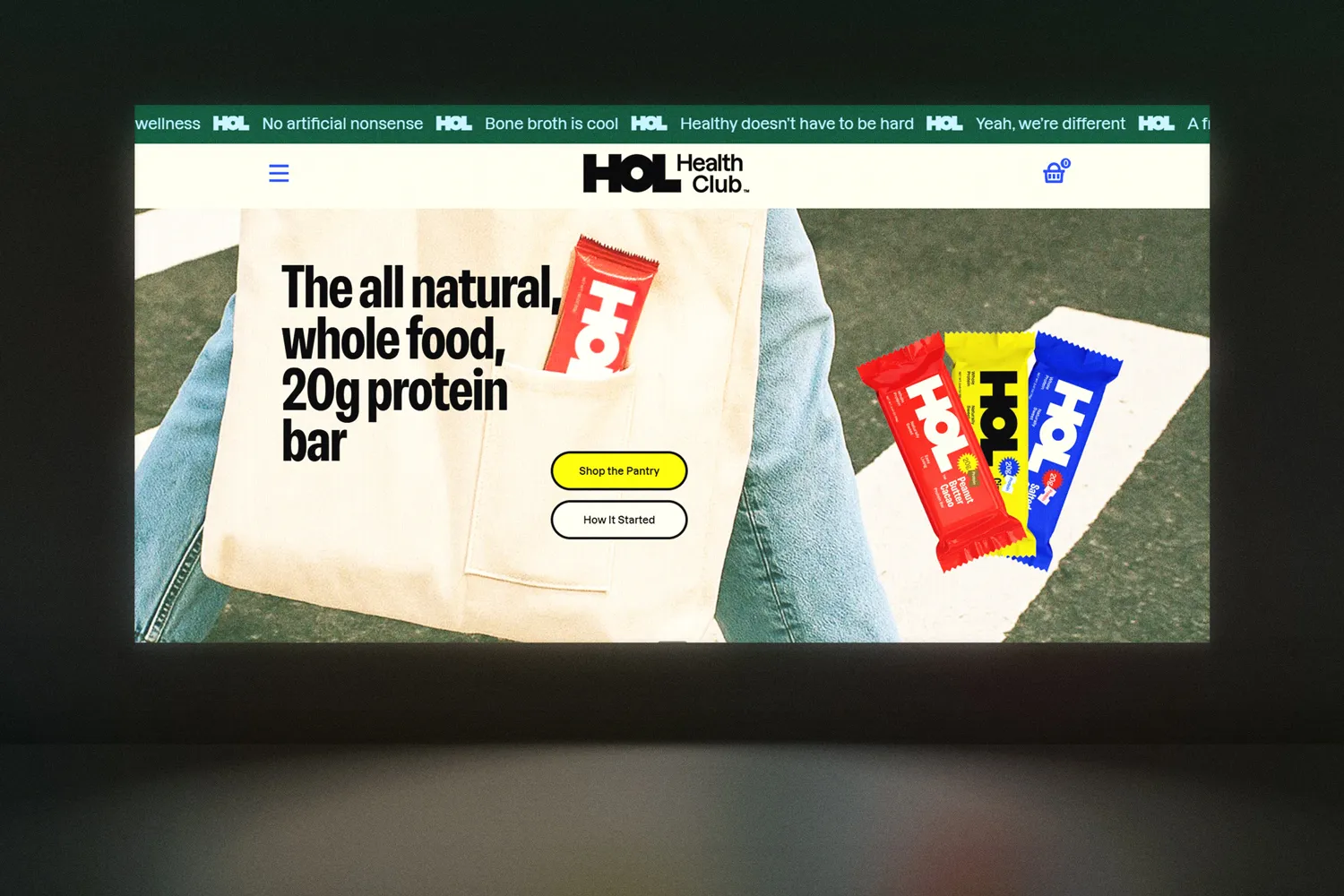 HOL Health Club: Webflow + Shopify E-Commerce Build for Whole-Food Protein Brand